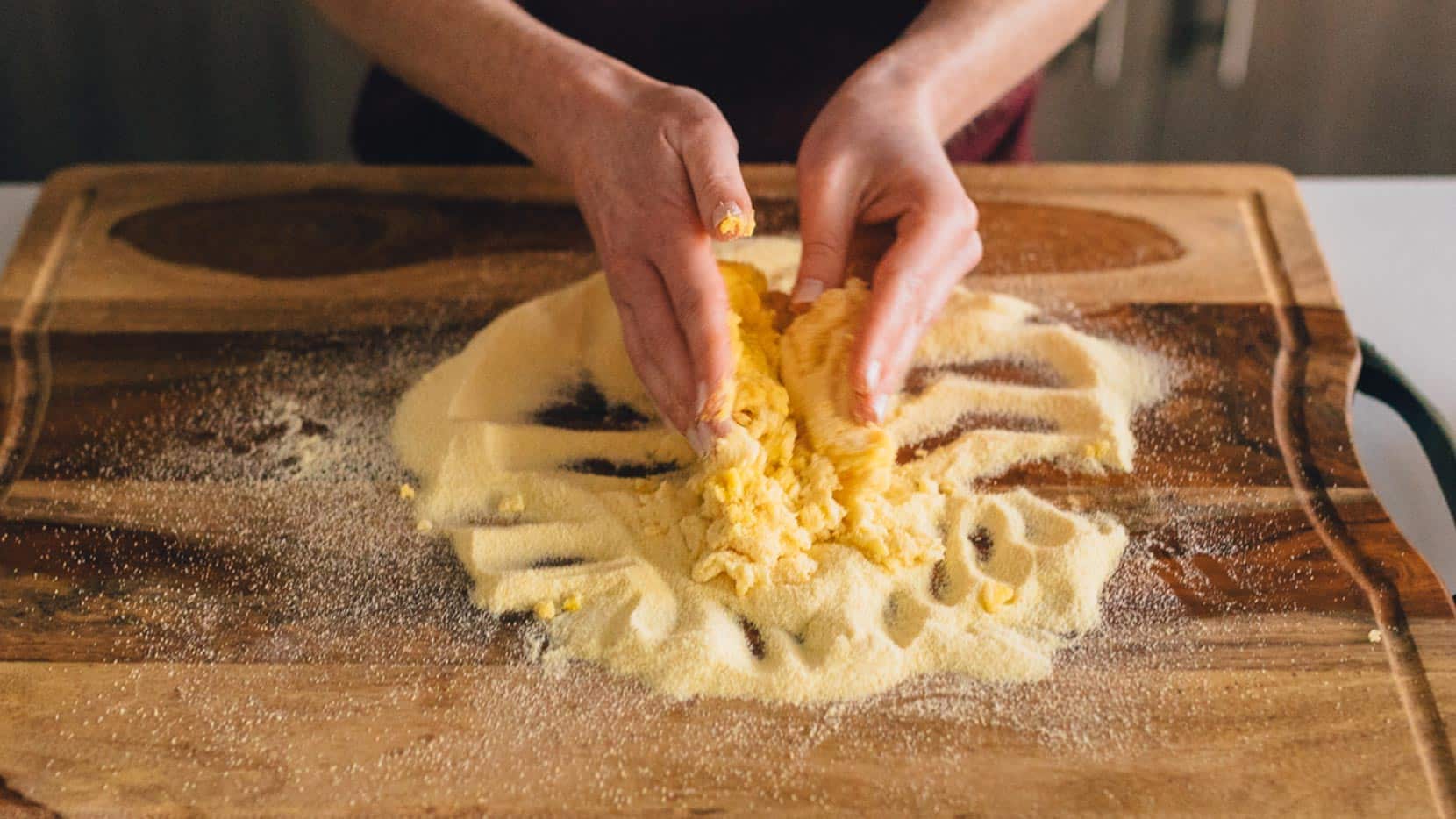 Mix ingredients together