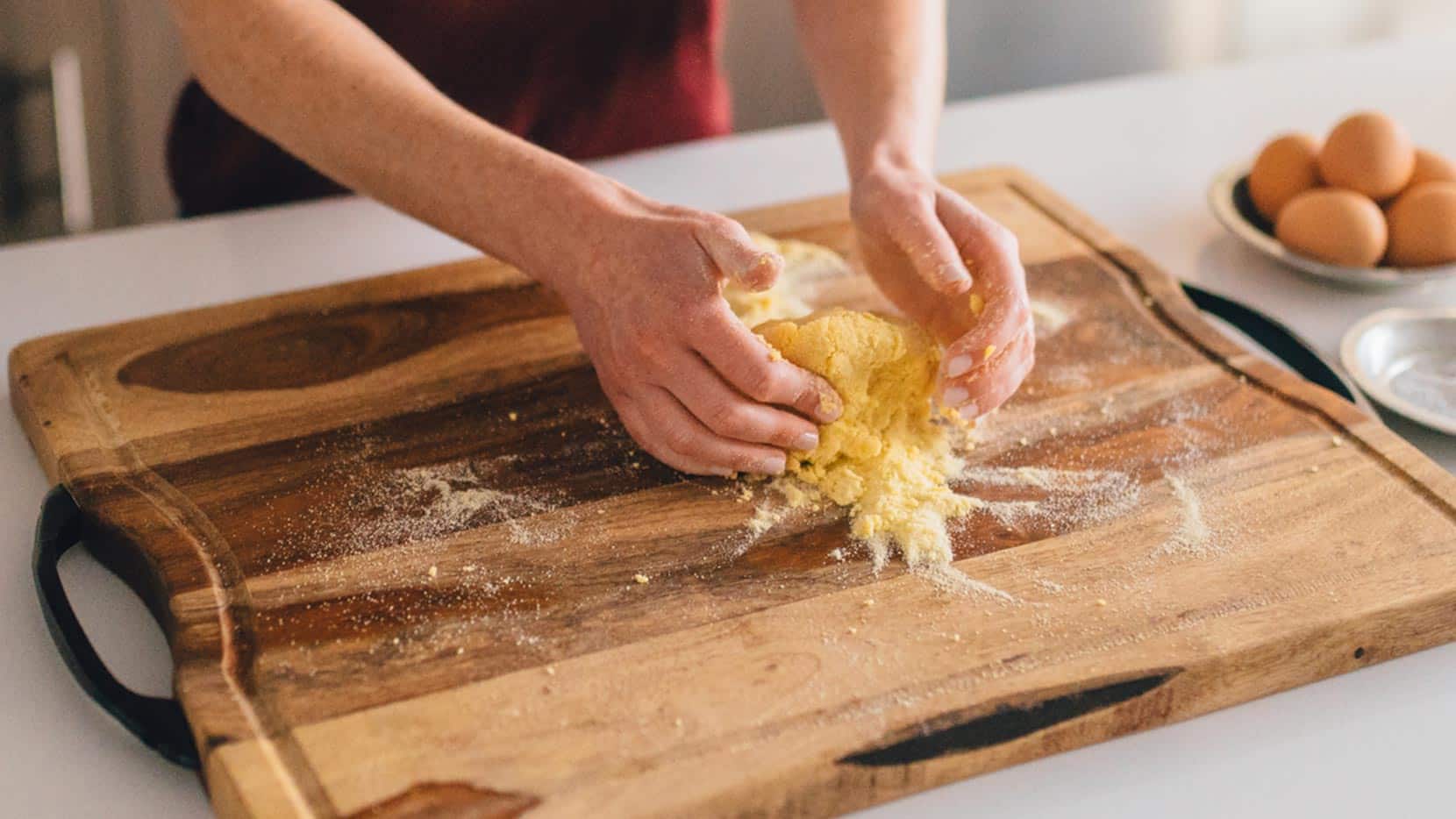 Knead until texture is doughy
