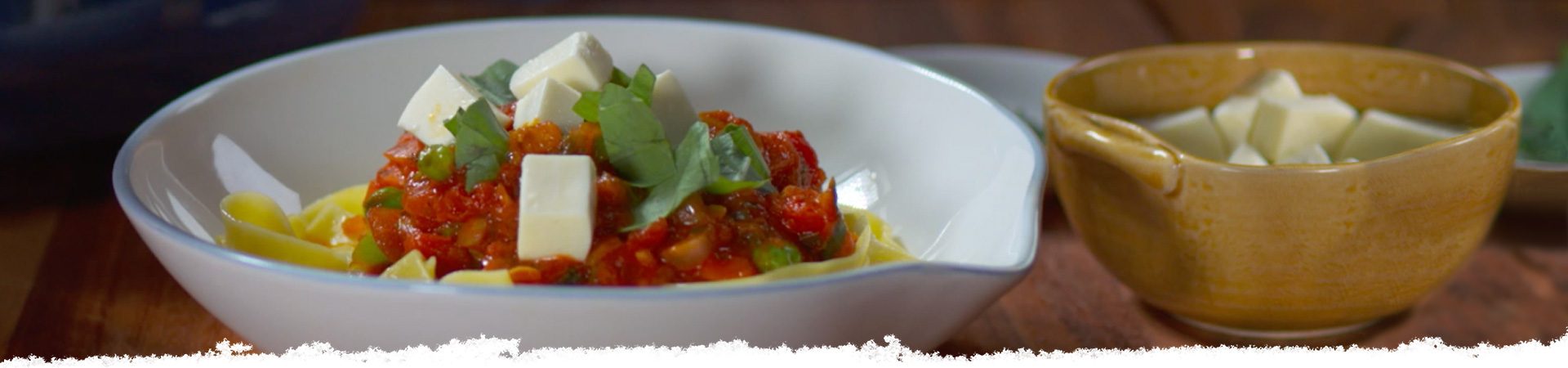 Pappardelle Primavera with Rustic Vegetables