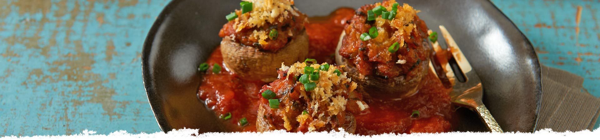 Balsamic Stuffed Mushrooms