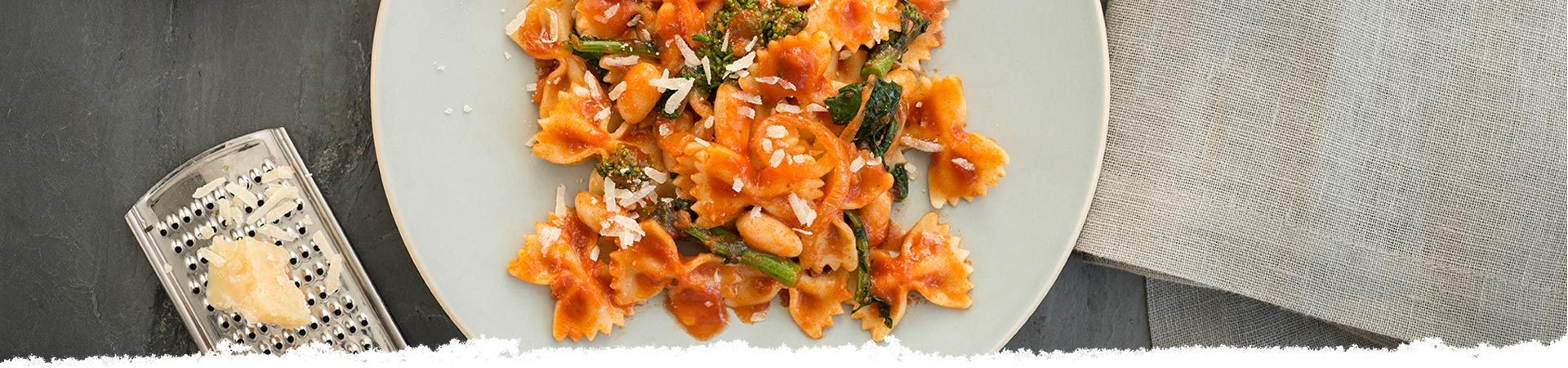 Bow Ties with Broccoli Rabe and Cannellini Beans