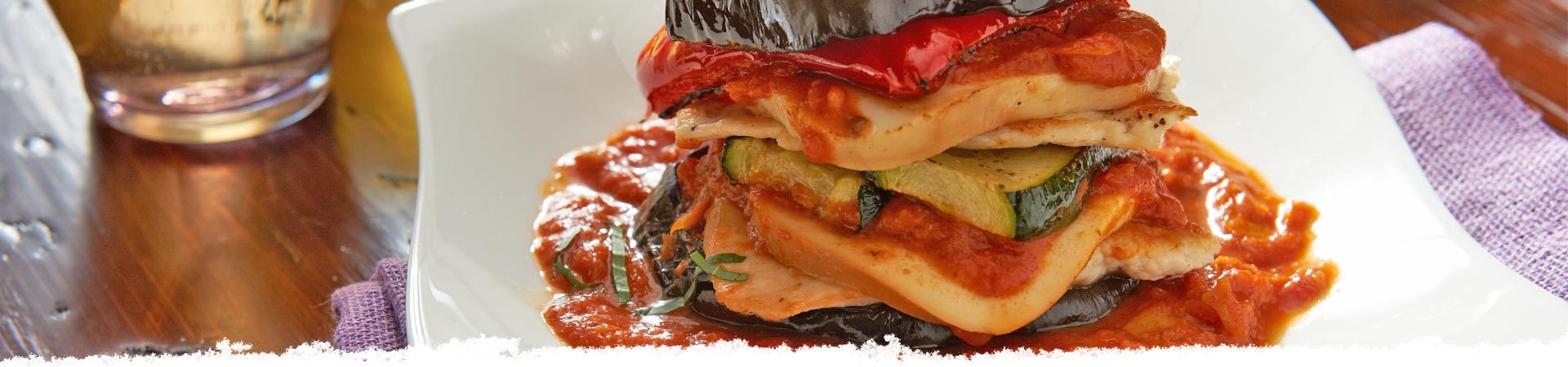 Chicken & Asiago Artichoke Veggie Stacks