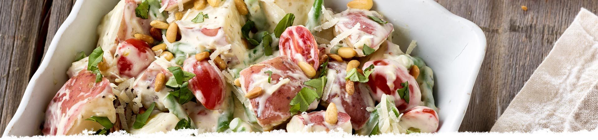 Creamy Basil New Potatoes
