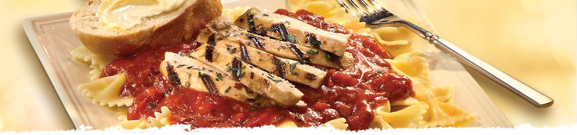 Farfalle with Marinated Grilled Chicken
