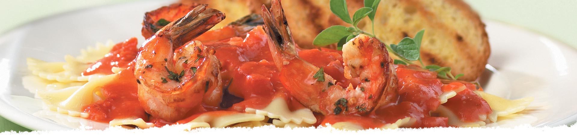 Farfalle with Herb-Marinated Grilled Shrimp