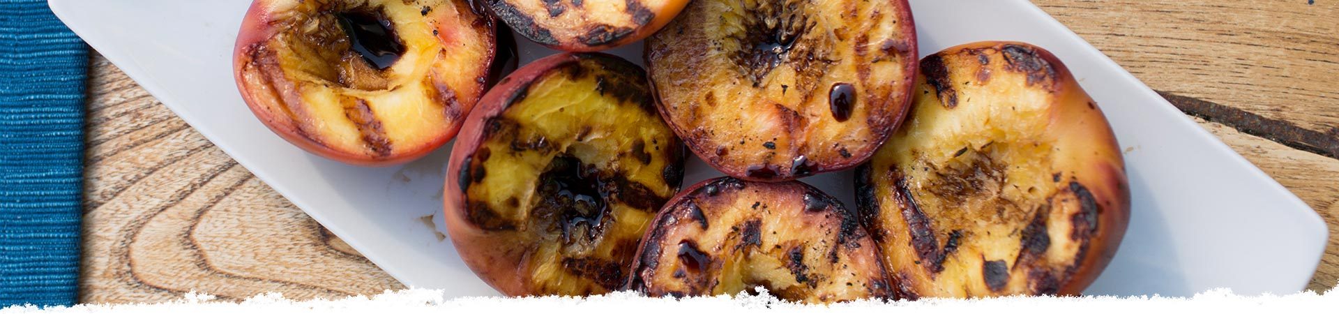 Grilled Balsamic Peaches