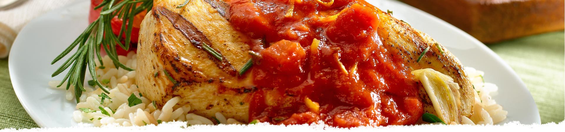 Grilled Chicken with Roasted Tomato Sauce