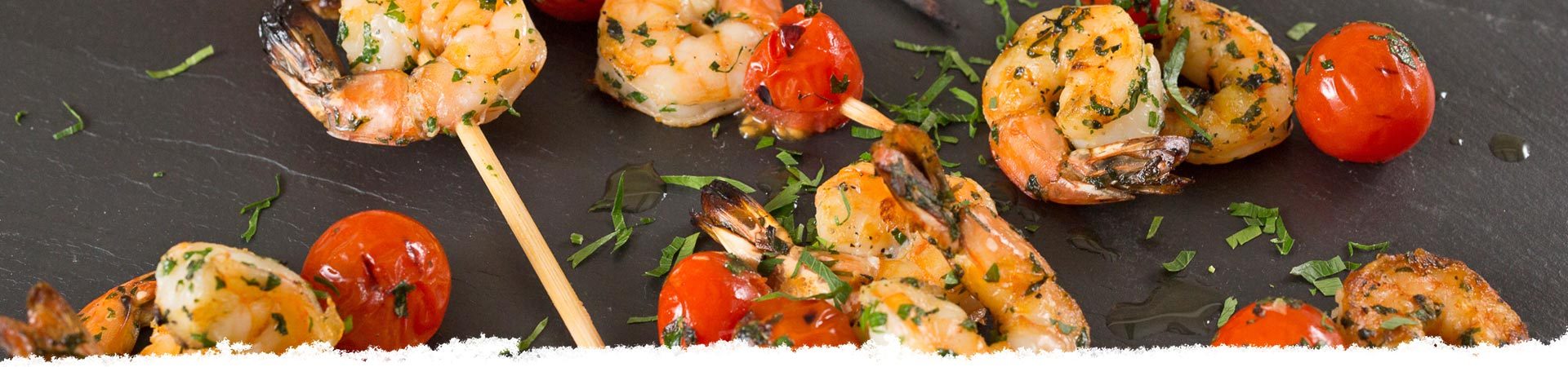 Grilled Jumbo Shrimp With Tomatoes