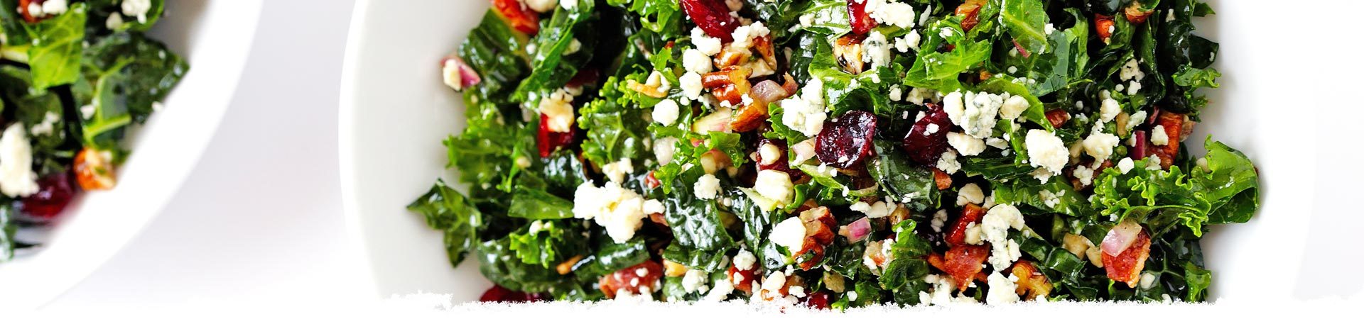 Kale Salad with Bacon and Blue Cheese