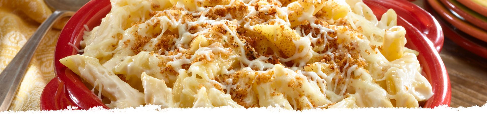 Oven-baked Alfredo Pennoni & Cheese