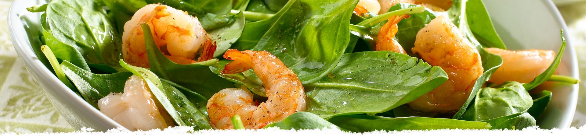 Pan Roasted Shrimp with Lemon, Garlic & Spinach