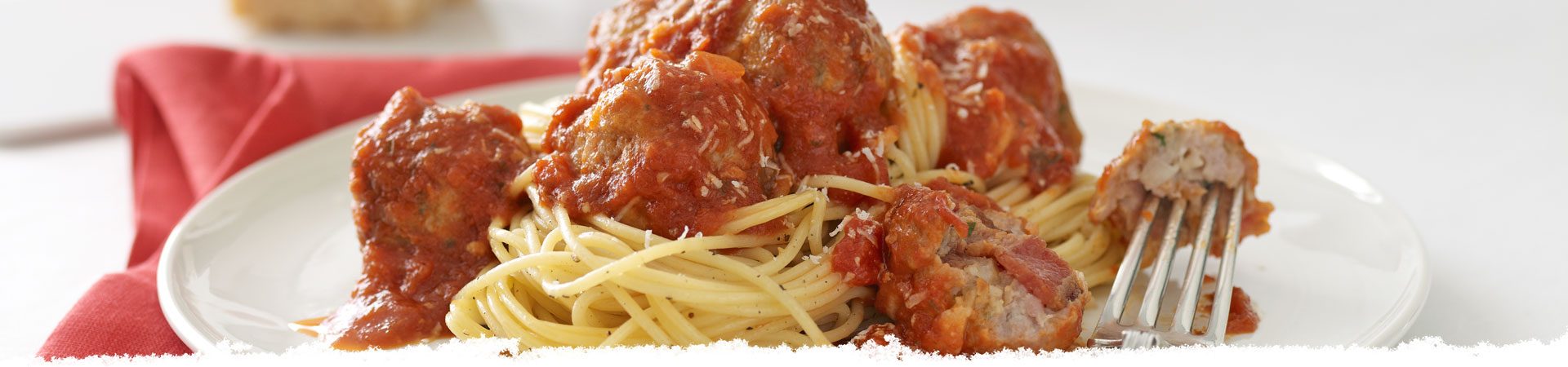 Stuffed Meatballs with Spaghetti