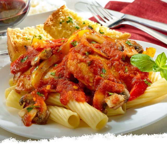 “Angry” Balsamic Chicken Cacciatore