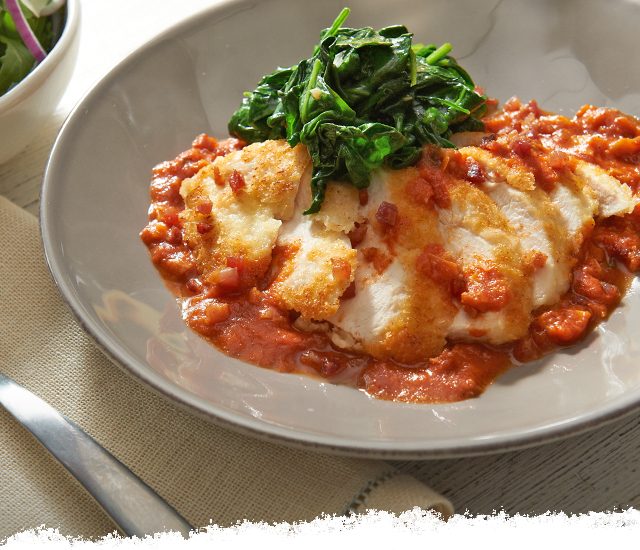 Asiago & Artichoke Chicken Florentine