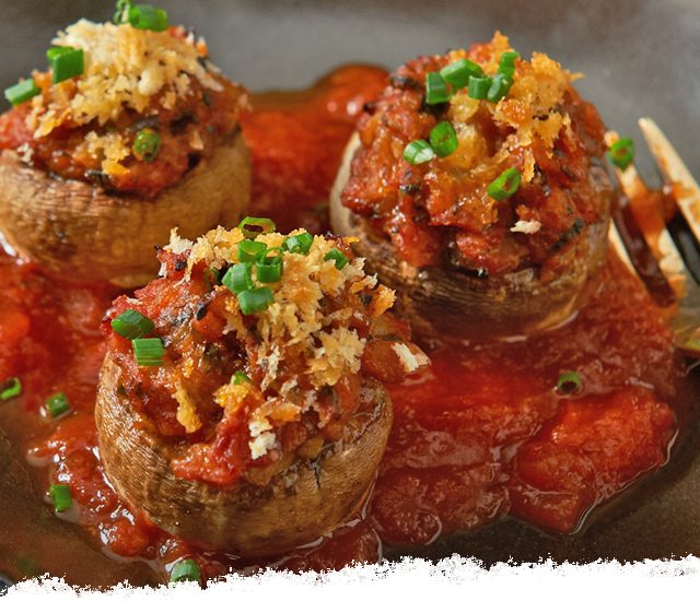 Balsamic Stuffed Mushrooms