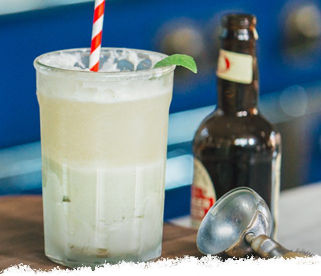 Basil Ice Cream Floats