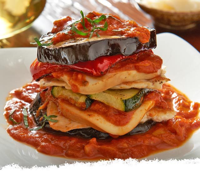 Chicken & Asiago Artichoke Veggie Stacks