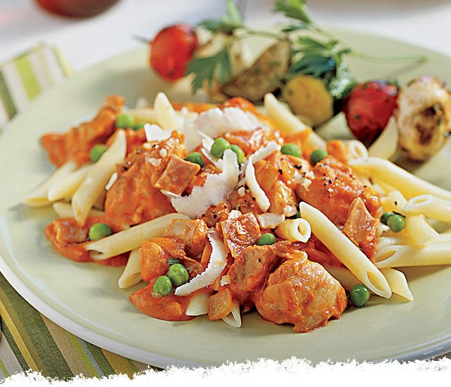 Chicken with Peas, Parmesan, & Prosciutto