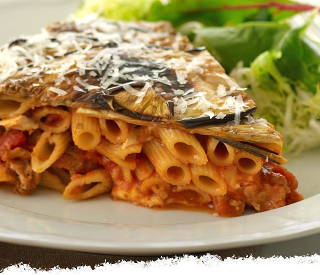 Eggplant & Cheese Timbale