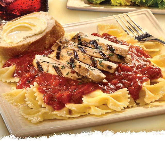 Farfalle with Marinated Grilled Chicken