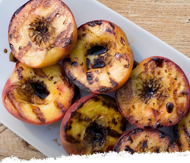 Grilled Balsamic Peaches