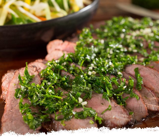 Grilled Flank Steak with Chimichurri