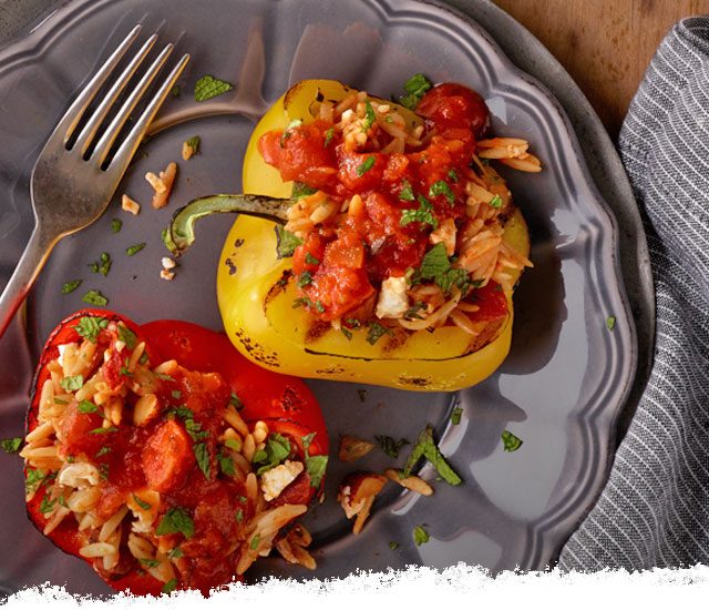 Grilled Mediterranean Stuffed Peppers