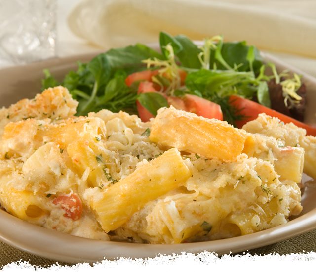 Oven-Baked Four Cheese Rigatoni Rosa