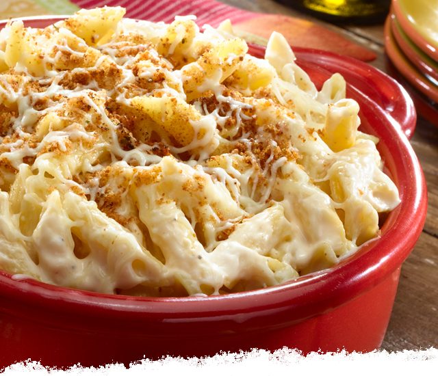 Oven-baked Alfredo Pennoni & Cheese
