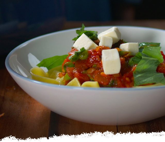 Pappardelle Primavera with Rustic Vegetables
