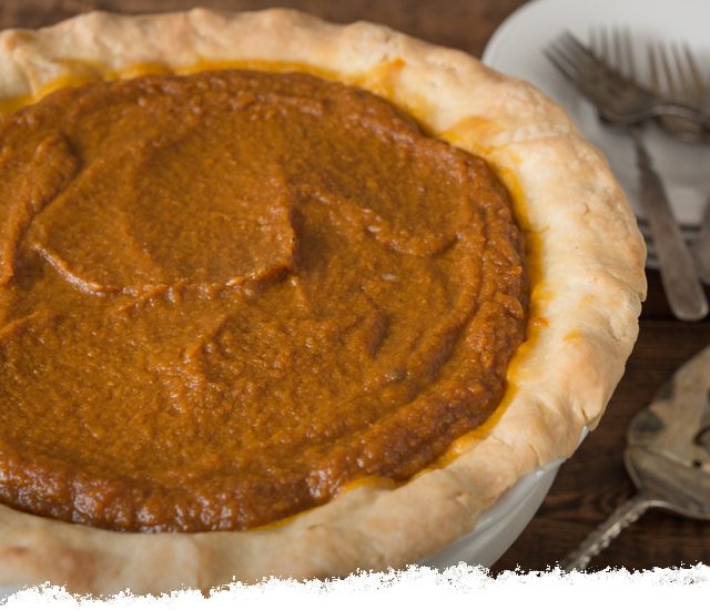 Pumpkin Pie with Olive Oil Pie Crust