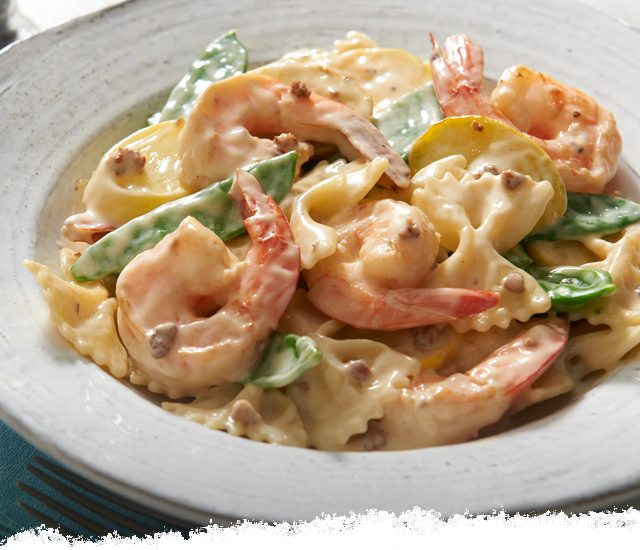 Shrimp Primavera Carbonara