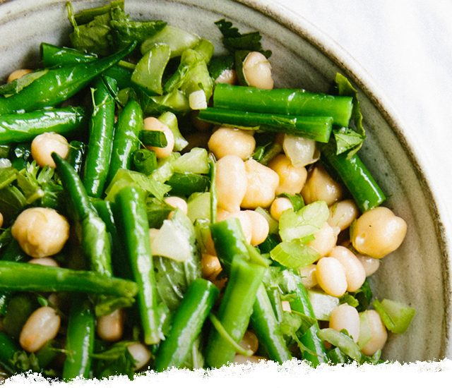 Three Bean Salad with Fennel, Tomatoes and Fresh Herbs