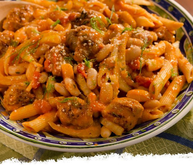 Tuscan-Style Penne with Sausage