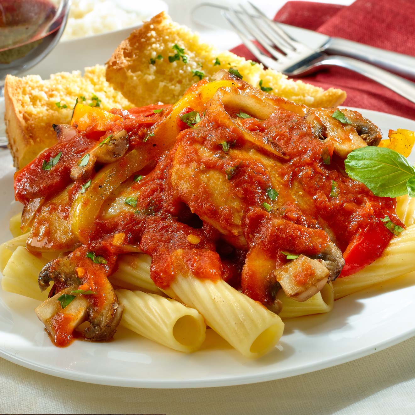 “Angry” Balsamic Chicken Cacciatore