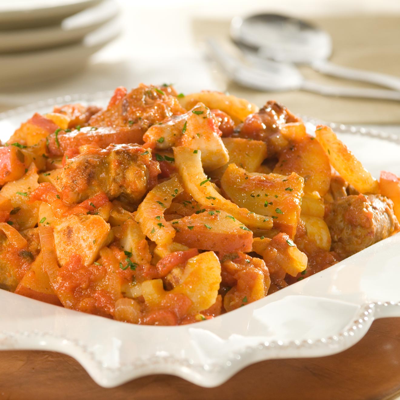 Chicken & Sausage Scarpariello Spicy Marinara