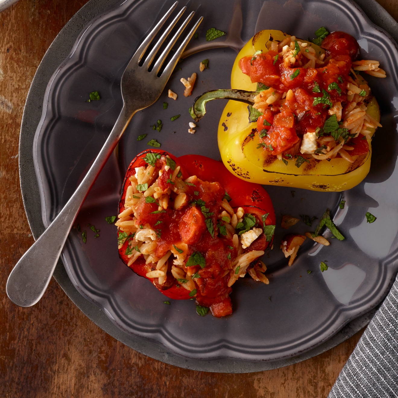 Grilled Mediterranean Stuffed Peppers