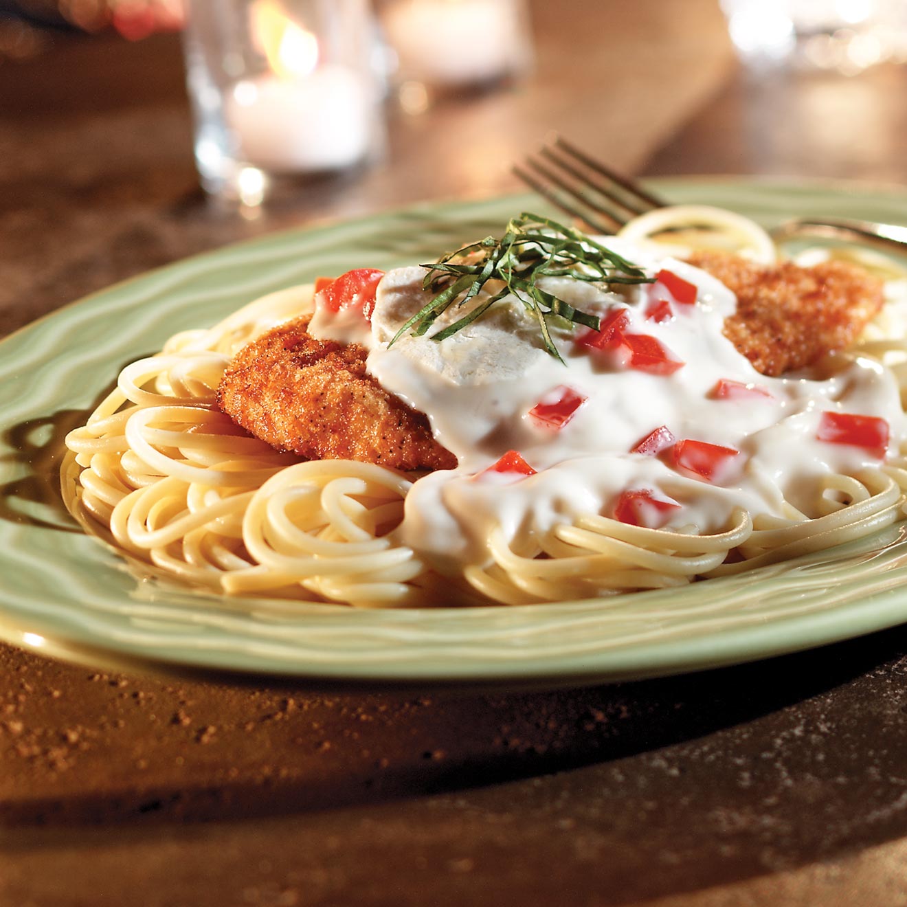 No-Fry White Chicken Parmigiano