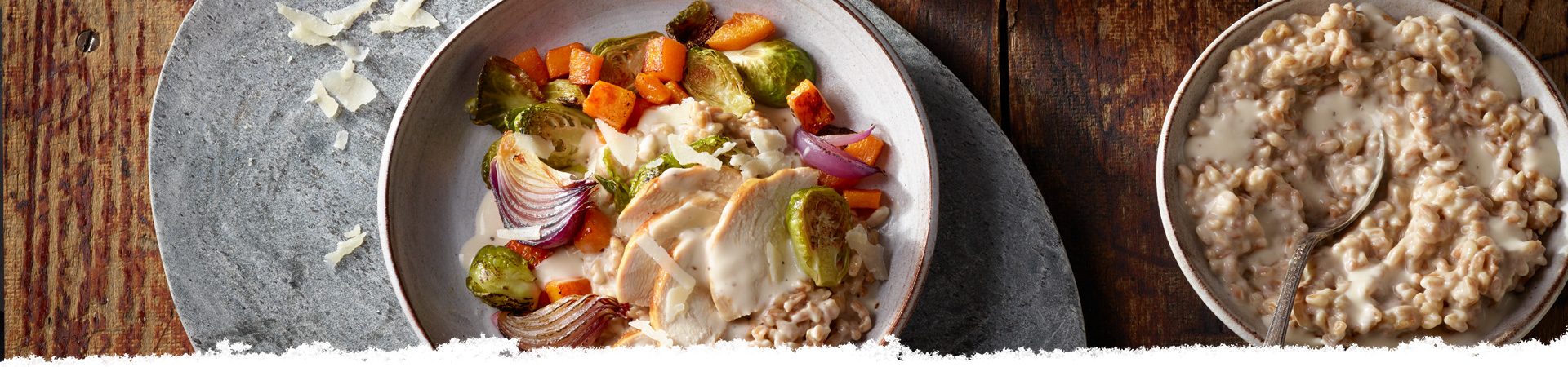 Sheet Pan Chicken & Farro Bowls