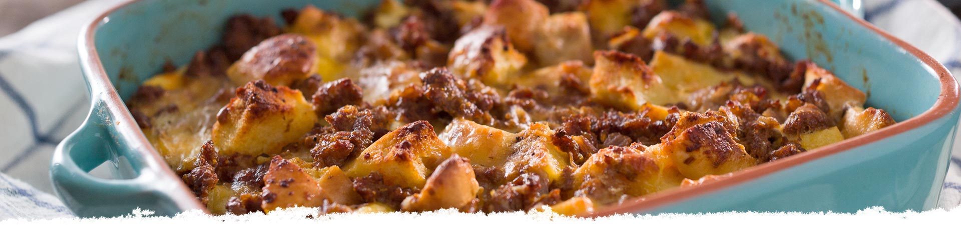 Bagel & Chorizo Egg Casserole