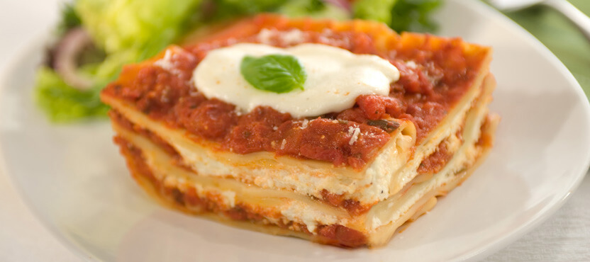 Hearty Bertolli Lasagna