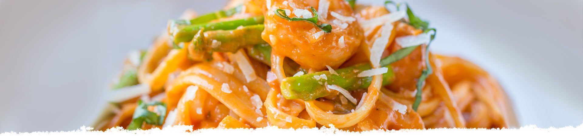 Rosa Shrimp & Asparagus with Spaghetti