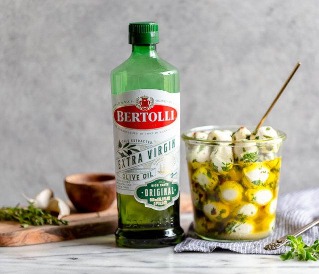 Easy Olive Oil Marinated Mozzarella Balls