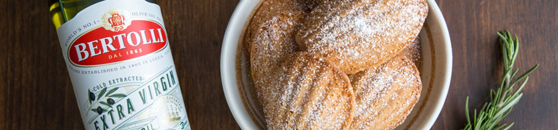 Olive Oil Rosemary Madeleines