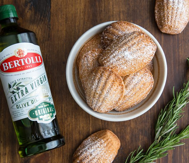 Olive Oil Rosemary Madeleines