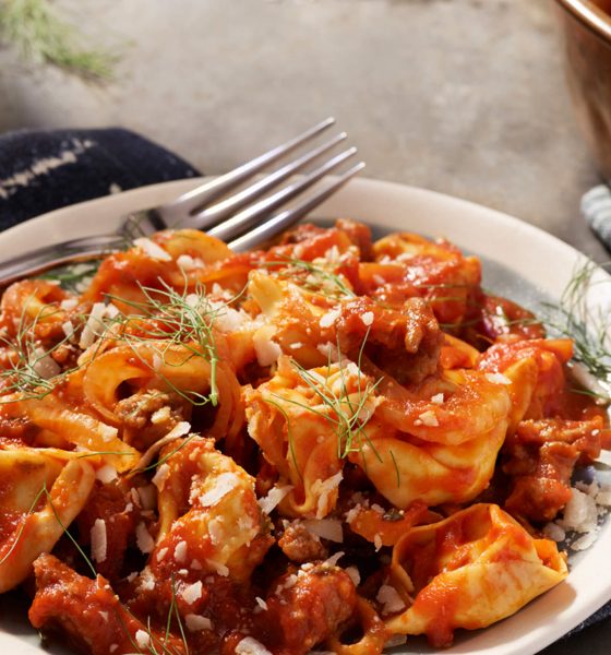 Asiago Shrimp Pasta Primavera Bertolli